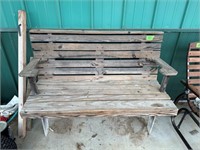 Wooden Porch Bench 50" Long