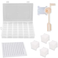 36 Compartments Jewelry Storage Box with 100