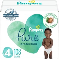 Pampers Pure Protection Diapers  Size 4, 108 Count