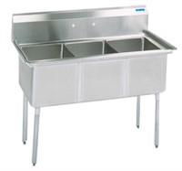 3 COMP SINK 16X20X12D
Item No. BKS-3-1620-12