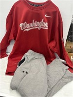 Mens size 2XL Nike Washington sweatshirt and