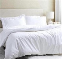 Zip Zip Flip Cotton Duvet Cover Set - Twin