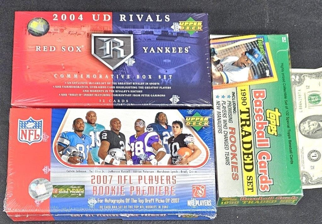 Box Sets '04 Red Sox/Yankees, '07 Football Rookie+