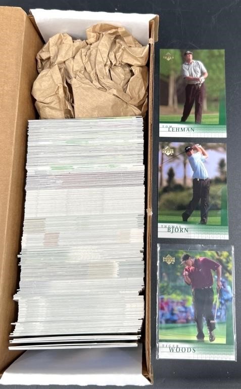 2001 Upper Deck Set Golf Cards - Tiger Woods +