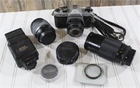 Asahi Pentax K1000 Camera & Accessories