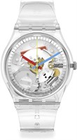 Swatch Unisex Quartz Bio-sourced Material Clearly