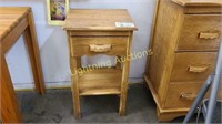 PAINTED GRAIN SINGLE DRAWER PINEWOOD NIGHTSTAND