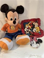 Mickey Mouse and Mickey Mouse pillow