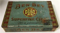 Ben Bey Tin Advertising Cigar Box