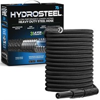 HydroSteel 5/8in Dia x 75ft Steel Water Hose