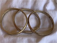 (3) Matching Sterling Silver Bracelets