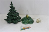 Festive Light Up Ceramic Christmas Tree