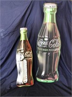 LOT COCA-COLA ITEMS, INCLUDING THERMOMETER AND