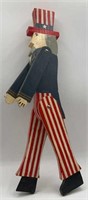 Wooden Folk Art Uncle Sam