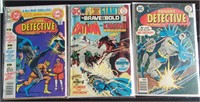 Comics DC Detective #467 & 485, Brave & Bold #120