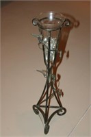 Metal Stand Vase 29H