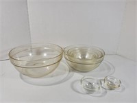 Lot of Nine Glass Nesting Bowls