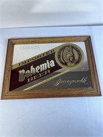 Bohemia Beer Sign Mirror, 21 in x 14.5 in