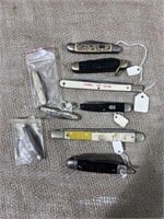 approx. 8 vintage pocket knifes