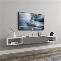 Floating Solid Wood TV Stand