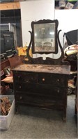Antique dresser with mirror needs painted or