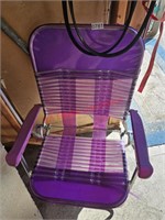 Purple Plastic Folding Chair