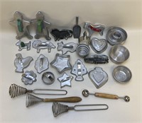 Vintage Cookie Cutters and Utensils