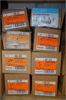 8 Boxes of 1/2in Conduits Couplers & Connectors