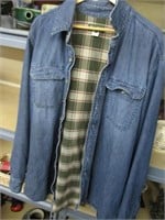 Vintage Eddie Bauer lined Denim Shirt XLT