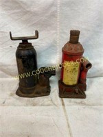 Two hydraulic bottle jacks that work