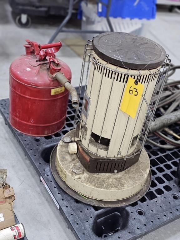 KEROSENE HEATER/METAL GAS CAN