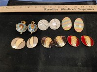 Vintage clip-on earrings lot