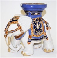 Oriental pottery elephant stand