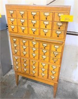 (2) WOOD CABINETS w/ CONTENTS (*See Photos)