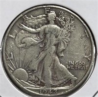 1942-D Walking Half Dollar