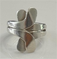UNIQUE HEAVY STERLING SILVER RING