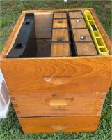 Wood beehive lot