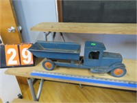 EARLY PRESSED STEEL DUMP TRUCK ORIGINAL CONDITION