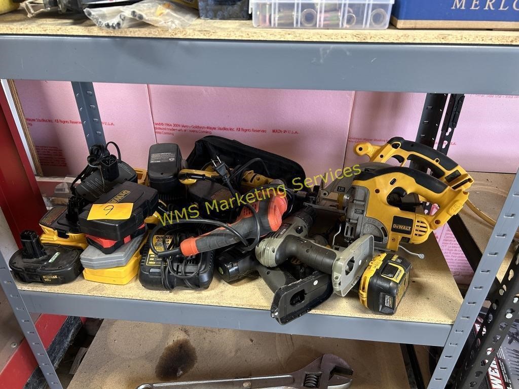 Shelf Contents - Electric & Battery Powered Tools