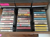 Case with 42 cassette tapes