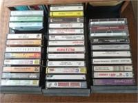 Case with 42 cassette tapes