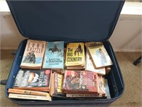 Suitcase of assorted Louis l'amour, Max brand,