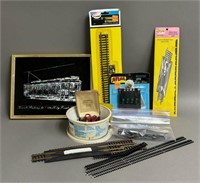 Assorted Model Train Track and Accessories