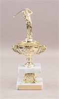 Gilt Marble Stone Golf Cup Trophy