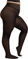 YANGTE Fleece Lined Tights Women Fake Translucent