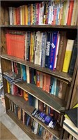 5 shelves of books