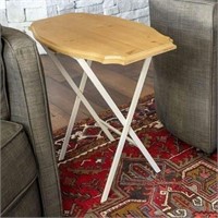 $46 Décor Therapy Clark Wood Top Folding Table,