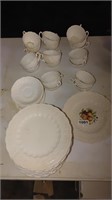 Edwin M Knowles china plates & other pieces