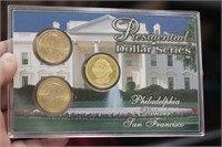 Presidential Dollar Series 3 Coins Set