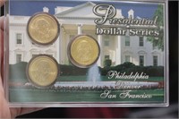 Presidential Dollar Series 3 Coins Set
